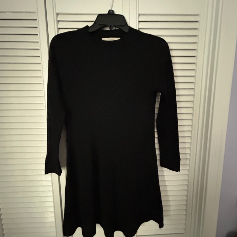 LOFT Black Knit Dress
